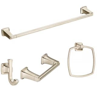 American Standard 7353.998.002 Polished Chrome Townsend 4 Piece Bathroom  Package with 24 Towel Bar, Robe Hook, Towel Ring, and Toilet Paper Holder  