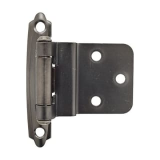 Amerock Bpr3428as Antique Silver Functional 3 8 Inch Partial Inset Traditional Cabinet Door Hinge With Self Close Function Pair Handlesets Com