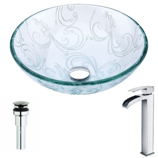 A thumbnail of the Anzzi LSAZ065-097 Clear Floral / Polished Chrome
