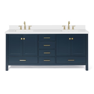  ARIEL Cambridge White Double Sink Bathroom Vanity 73