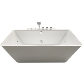 Ariel Arl 701 White Catania 68 Free Standing Acrylic Fiberglass Whirlpool Tub With Center Drain Drain Assembly And Overflow Includes Deck Mounted Tub Filler Faucet Com