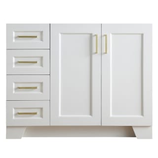Ariel Q043s R Bc Wht White Taylor 42, Vanity With Left Side Drawers