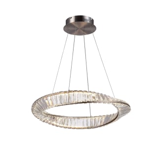Artcraft Lighting AC6720SN Satin Nickel Stella 24 Wide Crystal Ring Chandelier LightingDirect
