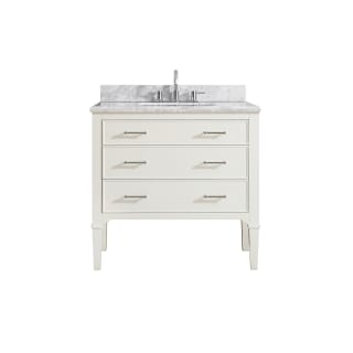 Azzuri Arlington Vs36 Wt C White Arlington 36 Vanity Set With Wood Cabinet Marble Vanity Top And Single Undermount Sink Faucet Com