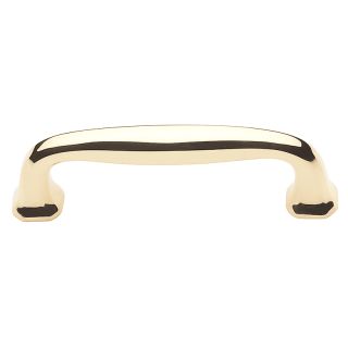 Baldwin 4362030 Polished Brass Estate 4 Inch Center to Center Handle Cabinet Pull - PullsDirect.com