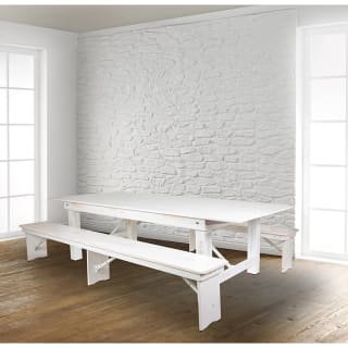 Rustic picnic style dining table deals