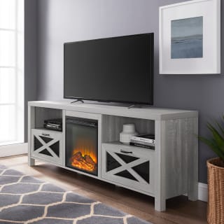 Barn style shop electric fireplace
