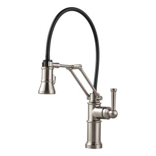 Brizo 63225LF-SS Brilliance Stainless Artesso Pull-Down Kitchen Faucet ...