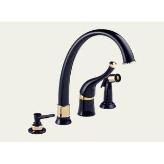 Brizo B61602 Gb170 Gloss Black Single Handle Kitchen Faucet From