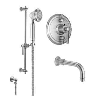 California Faucets Kt06 48 18 Sn Satin Nickel Miramar Tub And