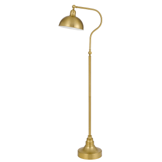 Brass gooseneck floor lamp top