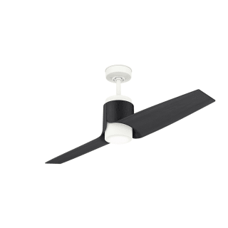 Casablanca Aya WIFI Enabled DC Motor 54-in Porcelain White Indoor/Outdoor Smart Ceiling Fan with Wall-Mounted Remote (2-Blade)