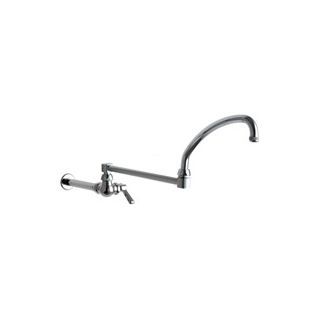 Chicago Faucets 334 Dj21abcp Chrome Wall Mounted Pot Filler Faucet