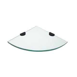 Craft + Main GCS1010 10 inch Glass Shower Shelf - Black
