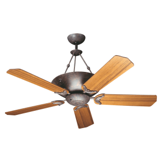 Craftmade Crescent Brownstone With Teak Blades Five Blade