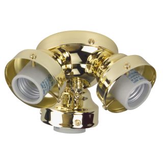 Craftmade F300cfl Pb Polished Brass 3 Light Fitter Ceiling Fan