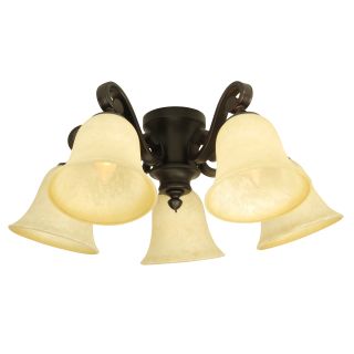 Craftmade LK37CFL-AG Aged Bronze Five Light Ceiling Fan ...