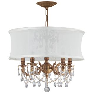 A thumbnail of the Crystorama Lighting Group 5535-SMW-CLQ Aged Brass
