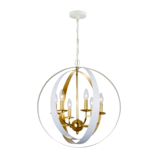 A thumbnail of the Crystorama Lighting Group 585 Matte White / Antique Gold