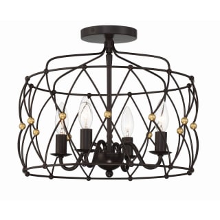 A thumbnail of the Crystorama Lighting Group ZUC-A9030_CEILING English Bronze / Antique Gold