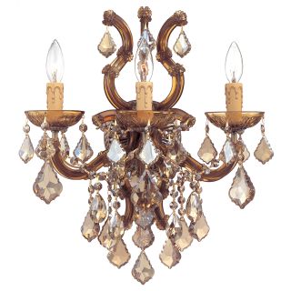 A thumbnail of the Crystorama Lighting Group 4433-CL Antique Brass / Golden Teak Hand Polished