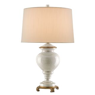 A thumbnail of the Currey and Company 6339 White Crackle / Brass