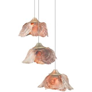 A thumbnail of the Currey and Company 9000-0675 Painted Silver / Silver Leaf / Natural Shell