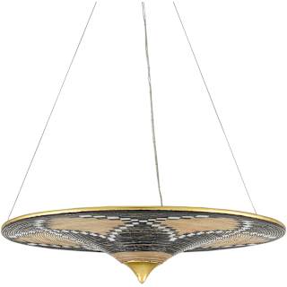 A thumbnail of the Currey and Company 9000-0797 Gold Leaf / Distressed Black / Distressed White