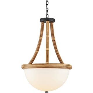 A thumbnail of the Currey and Company 9000-1103 Natural / Frosted White / Satin Black