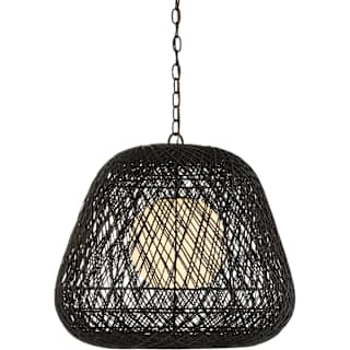 A thumbnail of the Currey and Company 9000-1243 Black / Satin Black / White