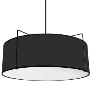 Dainolite TRA 244P GLD WH Trapazoid 4 Light Drum Pendant White