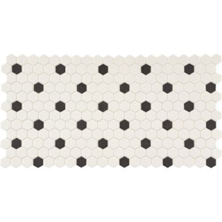 A thumbnail of the Daltile DK1HEXMSP White With Black Dot