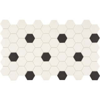A thumbnail of the Daltile DK2HEXGMSP-SAMPLE White With Black Dot