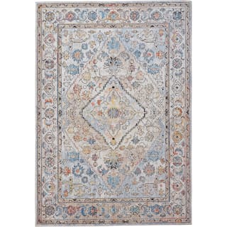 Delacora 31071 Ivory Multi Ngozi 9 1 2 X 12 1 2 Polyester Traditional Rectangular Area Rug From The Burundi Collection
