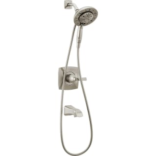 Delta 144789-SP-I SpotShield Brushed Nickel Vesna Monitor 14 Series  Pressure Balanced Tub and Shower Set with In2ition and Included Rough-In  Valve 