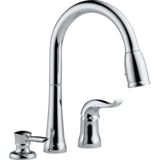 Delta 16970 Sd Dst Chrome Kate Pullout Spray Kitchen Faucet With