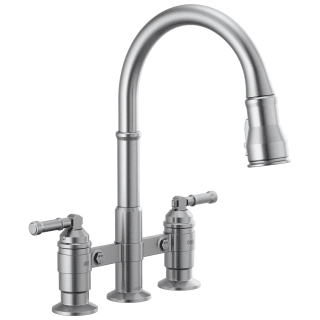 Delta 2390l Ar Dst Arctic Stainless Broderick 1 8 Gpm Bridge Pull