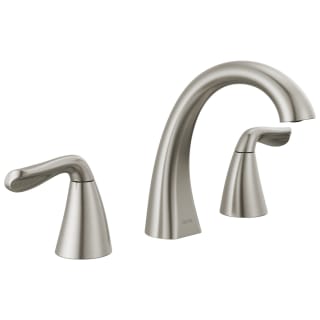 Delta 35840LF-SP SpotShield Brushed Nickel Arvo 1.2 GPM Widespread Bathroom  Faucet with Pop-Up Drain Assembly 