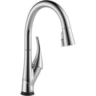 Delta 9181t Dst Chrome Esque Pull Down Spray Kitchen Faucet With