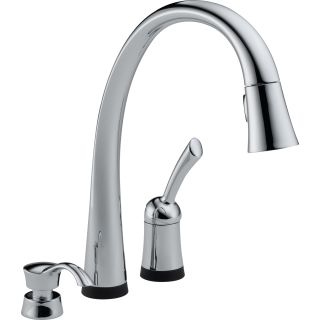 Delta 980t Sd Dst Chrome Pilar Pull Down Kitchen Faucet