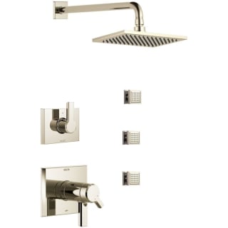Delta DSS-Pivotal-17T01-BL Matte Black TempAssure 17T Series Thermostatic  Shower System with Integrated Volume Control, Shower Head, and Hand Shower  - Includes Rough-In Valves 