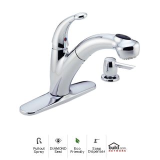 Delta 468 Sd Dst Chrome Cicero Pullout Spray Kitchen Faucet With