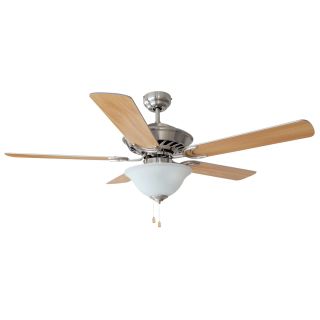 Design House 153973 Satin Nickel Monte Carlo 52 Ceiling Fan With