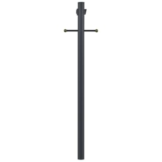 Design House 589812 Black 80 Tall Outdoor Lamp Post with Cross Arm and Photo Eye Sensor LightingDirect