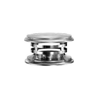 DuraVent 8 x 8 in.Fixed Vertical Chimney Cap Corrosion Resistant Stainless Steel 