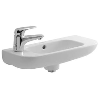 Oneerlijk aanraken Rand Duravit 07065000092 White / Glazed Underside D-Code 19-5/8" Specialty  Ceramic Wall Mounted Bathroom Sink with Overflow and 1 Faucet Hole on Left  - Faucet.com