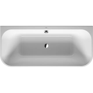 Duravit 700318000000090 White Happy D.2 71" Single Wall Acrylic Soaking Tub Center Drain and Overflow - Faucet.com