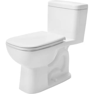 Duravit D4005900 White D Code 1 28 Gpf One Piece Elongated Chair Height Toilet With Right Hand Lever Seat Included Faucet Com