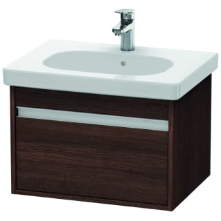 Duravit Kt667005353 Chestnut Dark Ketho 24 Single Wall Mounted Wood Vanity Cabinet Only Less Vanity Top Faucet Com
