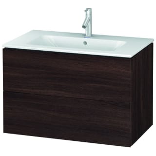 Duravit Lc624105353 Chestnut Dark L Cube 32 Single Wall Mounted Wood Vanity Cabinet Only Less Vanity Top Faucetdirect Com